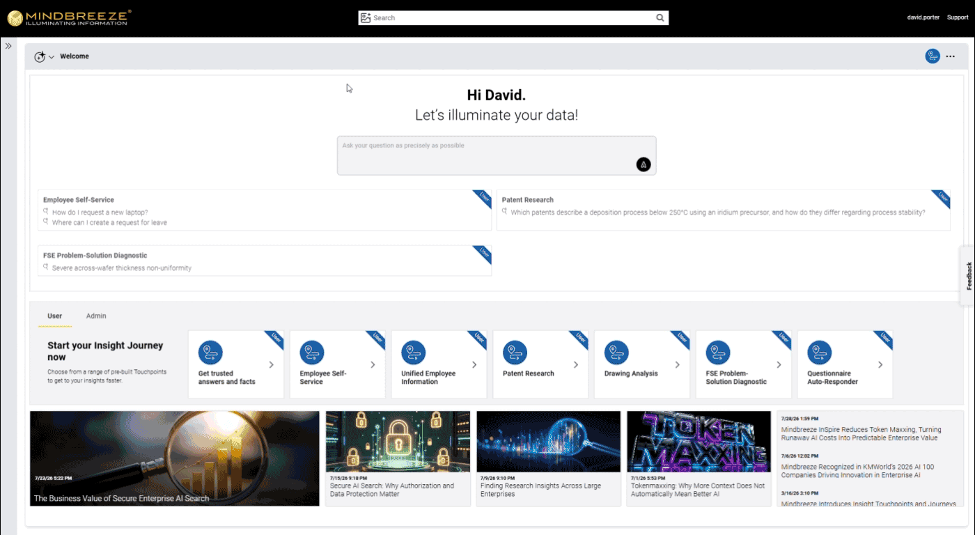 Mindbreeze Insight Workplace Microsoft PowerPoint presentations optimization