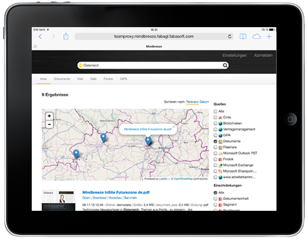 La ricerca aziendale con iPad