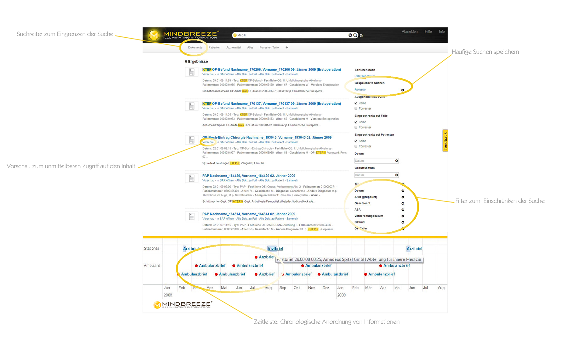 Screenshot von Mindbreeze InSpire