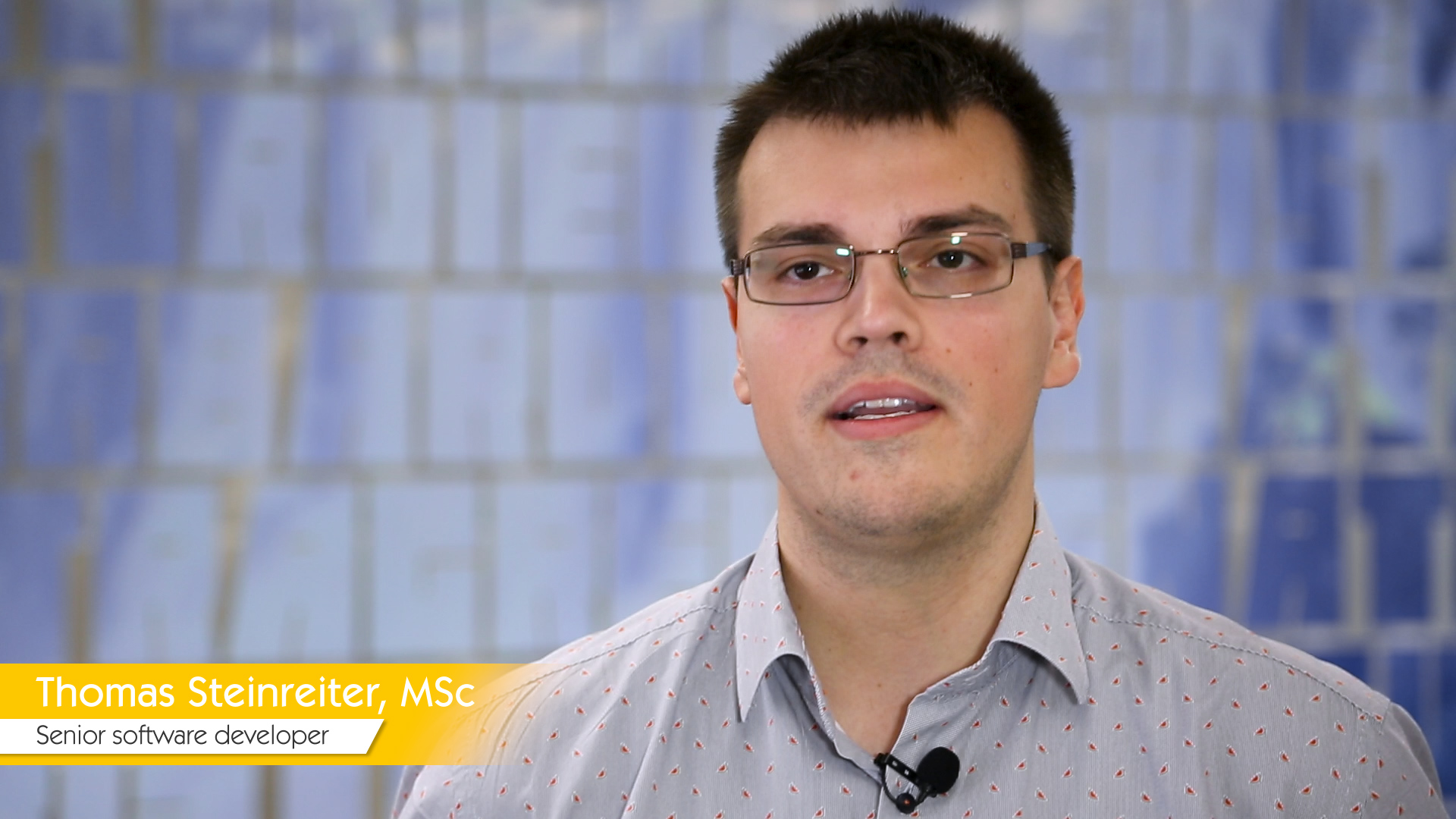 Interview-Video Thomas Steinreiter, Senior Software Developer